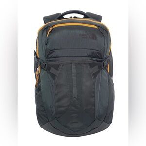 The North Face Recon, Charcoal Gray w/ Orange Trim Backpack